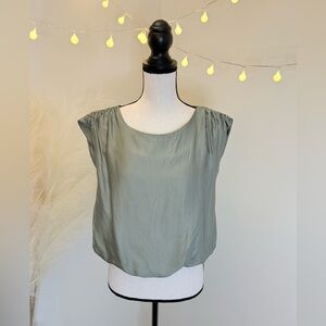 Anthropologie Sage Green Blouse